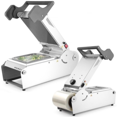 Zgrzewarka do pojemników tacek obiadowych na wynos + matryca 700 W - Hendi 976722 Zgrzewarka do pojemników tacek obiadowych na wynos + matryca 700 W - Hendi 976722