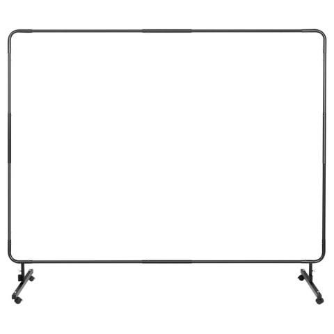 Ekran kurtyna spawalnicza ochronna z ramą na kółkach 239 x 175 cm - czerwona Ekran kurtyna spawalnicza ochronna z ramą na kółkach 239 x 175 cm - czerwona