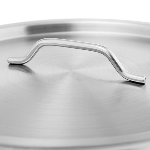 Garnek stalowy duży z pokrywką grubym dnem do kuchenki indukcyjnej gazowej halogenowej 23 l Garnek stalowy duży z pokrywką grubym dnem do kuchenki indukcyjnej gazowej halogenowej 23 l