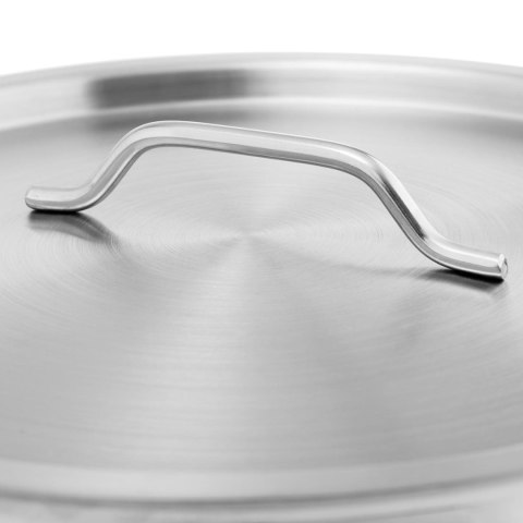 Garnek stalowy duży z pokrywką grubym dnem do kuchenki indukcyjnej gazowej halogenowej 33 l Garnek stalowy duży z pokrywką grubym dnem do kuchenki indukcyjnej gazowej halogenowej 33 l