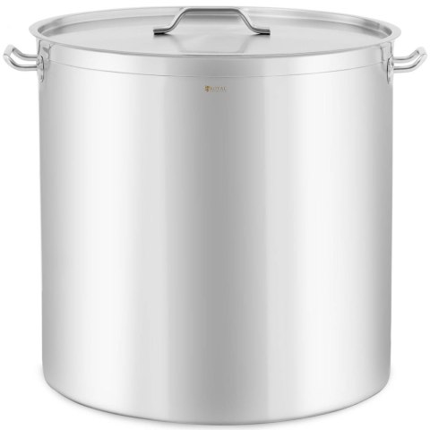 Garnek stalowy z pokrywką miarką do kuchenki indukcyjnej gazowej elektrycznej 170 l Garnek stalowy z pokrywką miarką do kuchenki indukcyjnej gazowej elektrycznej 170 l