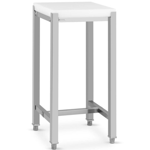 Kloc masarski rozbiorowy z polietylenu na stalowej podstawie 40 x 40 x 88 cm Kloc masarski rozbiorowy z polietylenu na stalowej podstawie 40 x 40 x 88 cm