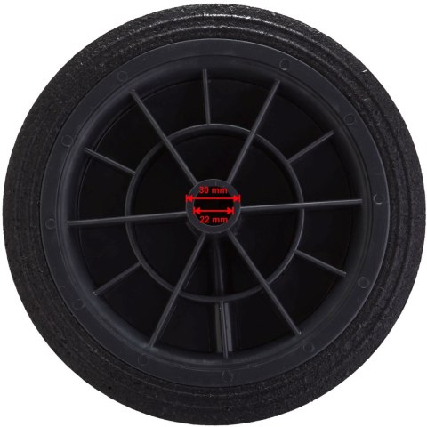 Koło kółko do kubła kontenera na odpady gumowe śr. 250mm