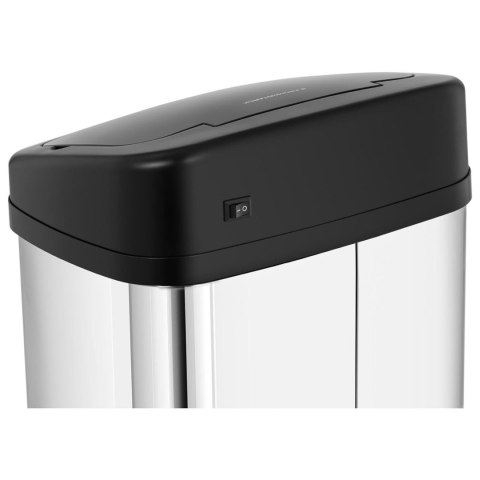 Kosz na śmieci automatyczny bezdotykowy prostokątny z czujnikiem ruchu 30 cm 40 l Kosz na śmieci automatyczny bezdotykowy prostokątny z czujnikiem ruchu 30 cm 40 l