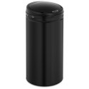 Kosz na śmieci automatyczny bezdotykowy z pojemnikiem i czujnikiem ruchu zasięg 30 cm 42 l CZARNY Kosz na śmieci automatyczny bezdotykowy z pojemnikiem i czujnikiem ruchu zasięg 30 cm 42 l CZARNY