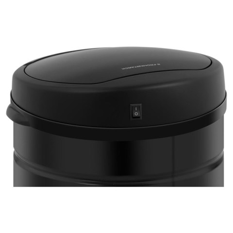 Kosz na śmieci automatyczny bezdotykowy z pojemnikiem i czujnikiem ruchu zasięg 30 cm 42 l CZARNY Kosz na śmieci automatyczny bezdotykowy z pojemnikiem i czujnikiem ruchu zasięg 30 cm 42 l CZARNY