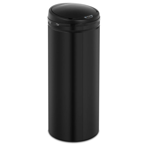 Kosz na śmieci automatyczny bezdotykowy z pojemnikiem i czujnikiem ruchu zasięg 30 cm 50 l CZARNY Kosz na śmieci automatyczny bezdotykowy z pojemnikiem i czujnikiem ruchu zasięg 30 cm 50 l CZARNY