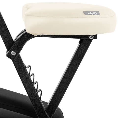 Krzesło do masażu tatuażu przenośne składane Montpellier Beige do 130 kg beżowe Krzesło do masażu tatuażu przenośne składane Montpellier Beige do 130 kg beżowe