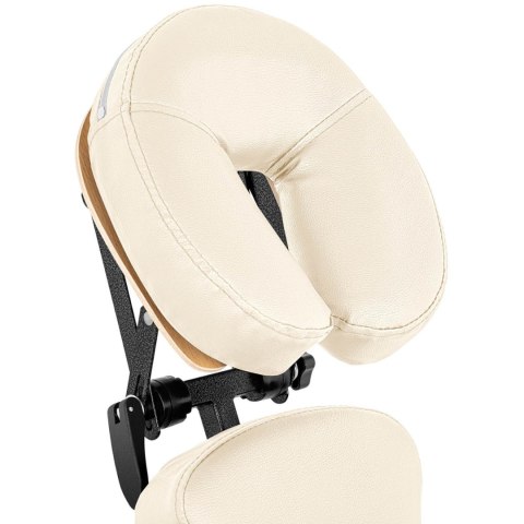 Krzesło do masażu tatuażu przenośne składane Montpellier Beige do 130 kg beżowe Krzesło do masażu tatuażu przenośne składane Montpellier Beige do 130 kg beżowe