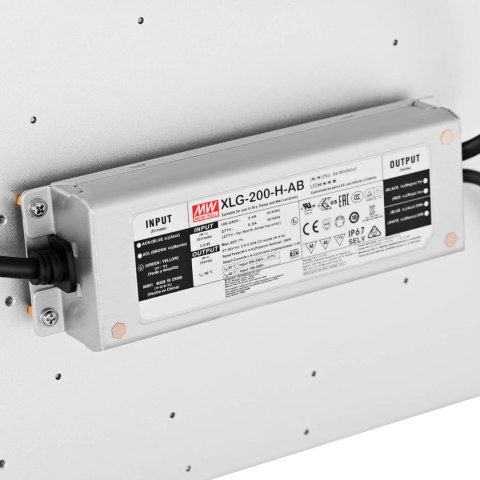 Lampa do uprawy wzrostu roślin pełne spektrum 60 x 24 cm 468 LED 220 W srebrna Lampa do uprawy wzrostu roślin pełne spektrum 60 x 24 cm 468 LED 220 W srebrna