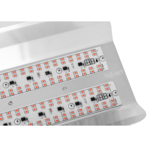 Lampa do wzrostu uprawy roślin pełne spektrum 25 x 17 cm 136 LED 100 W srebrna Lampa do wzrostu uprawy roślin pełne spektrum 25 x 17 cm 136 LED 100 W srebrna