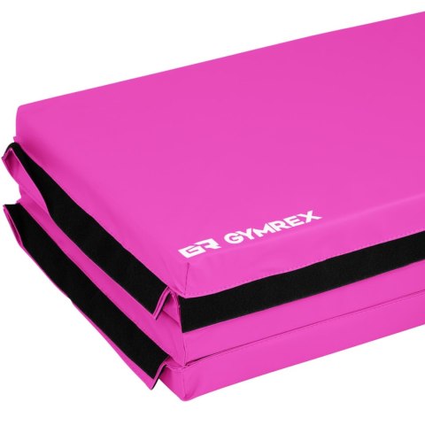 Mata materac gimnastyczny rehabilitacyjny składany 200 x 100 x 5 cm różowy Mata materac gimnastyczny rehabilitacyjny składany 200 x 100 x 5 cm różowy