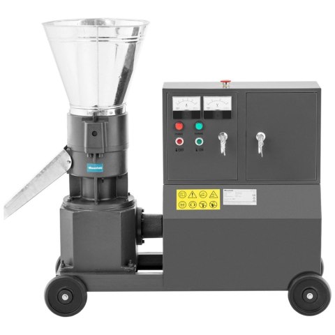 Peleciarka granulator maszyna do pelletu trocin paszy mobilna 7.5 kW 400 V 300 kg/h śr. 200 mm Peleciarka granulator maszyna do pelletu trocin paszy mobilna 7.5 kW 400 V 300 kg/h śr. 200 mm