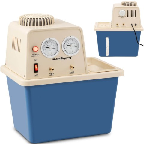 Pompa próżniowa laboratoryjna z obiegiem wody 2 zawory manometry 15 l 180 W Pompa próżniowa laboratoryjna z obiegiem wody 2 zawory manometry 15 l 180 W
