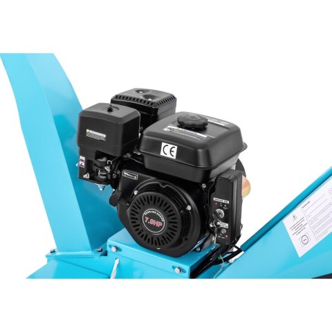 Rozdrabniacz niszczarka rębak do gałęzi krzewów spalinowy mobilny śr. 8 cm 7 KM Rozdrabniacz niszczarka rębak do gałęzi krzewów spalinowy mobilny śr. 8 cm 7 KM