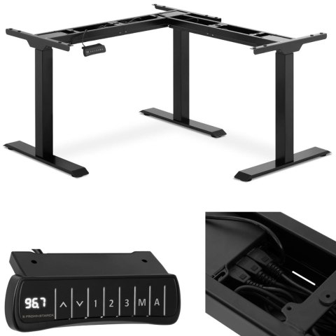 Stelaż rama biurka narożnego z elektryczną regulacją wysokości 69-118 cm KĄT PROSTY Stelaż rama biurka narożnego z elektryczną regulacją wysokości 69-118 cm KĄT PROSTY