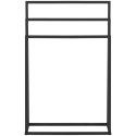 Stojak wieszak na 3 ręczniki wolnostojący podłogowy STAL 55 x 21.5 x 84 cm ciemnoszary Stojak wieszak na 3 ręczniki wolnostojący podłogowy STAL 55 x 21.5 x 84 cm ciemnoszary