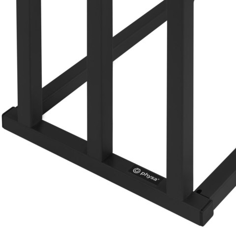 Stojak wieszak na 3 ręczniki wolnostojący podłogowy STAL 65 x 21.5 x 84 cm ciemnoszary Stojak wieszak na 3 ręczniki wolnostojący podłogowy STAL 65 x 21.5 x 84 cm ciemnoszary