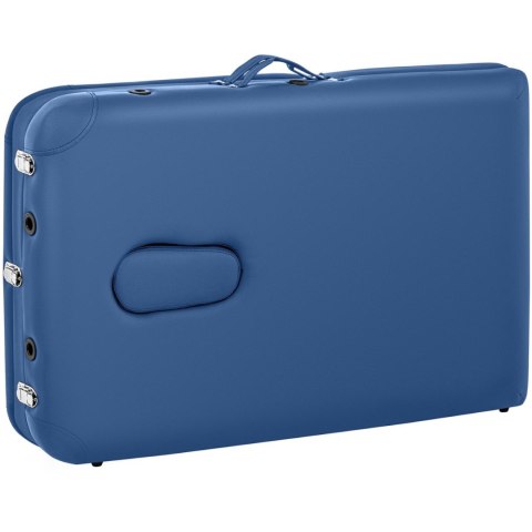 Stół łóżko do masażu przenośne składane Bordeaux Blue do 180 kg niebieskie Stół łóżko do masażu przenośne składane Bordeaux Blue do 180 kg niebieskie