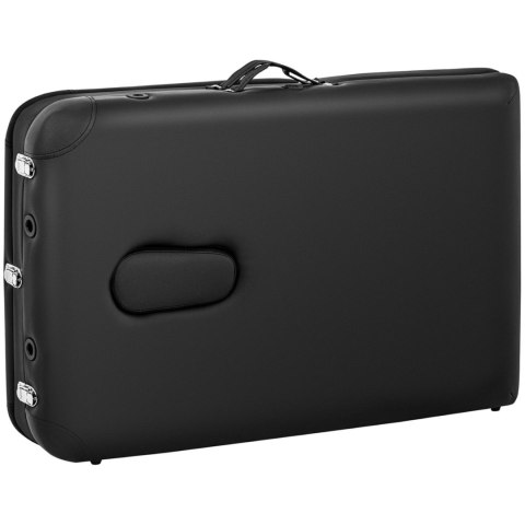 Stół łóżko do masażu przenośne składane Bordeux Black do 180 kg czarne Stół łóżko do masażu przenośne składane Bordeux Black do 180 kg czarne