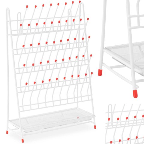 Suszarka stojak laboratoryjny do probówek z tacką ociekową na 48 probówek Suszarka stojak laboratoryjny do probówek z tacką ociekową na 48 probówek