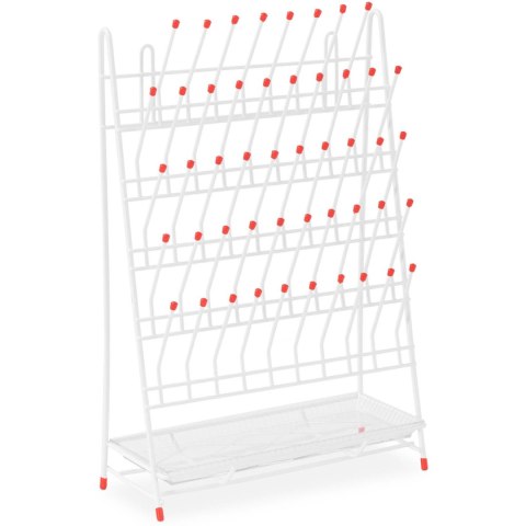 Suszarka stojak laboratoryjny do probówek z tacką ociekową na 48 probówek Suszarka stojak laboratoryjny do probówek z tacką ociekową na 48 probówek