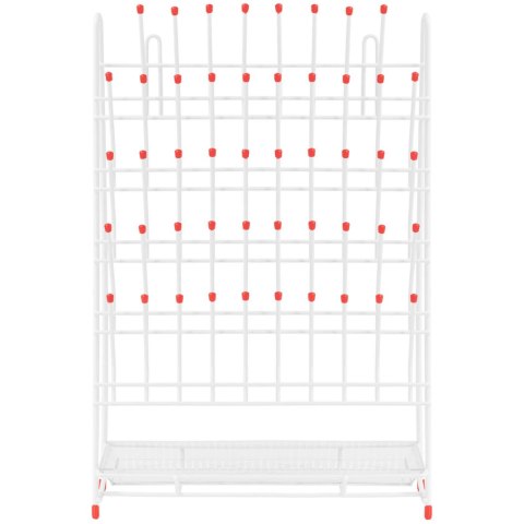 Suszarka stojak laboratoryjny do probówek z tacką ociekową na 48 probówek Suszarka stojak laboratoryjny do probówek z tacką ociekową na 48 probówek
