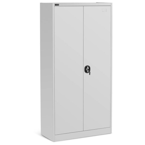 Szafa biurowa metalowa na dokumenty 4 półki z drzwiami uchylnymi wys. 180 cm SZARA Szafa biurowa metalowa na dokumenty 4 półki z drzwiami uchylnymi wys. 180 cm SZARA