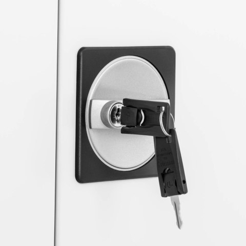 Szafa metalowa biurowa na dokumenty akta z zamkiem na klucz 2-półkowa Szafa metalowa biurowa na dokumenty akta z zamkiem na klucz 2-półkowa