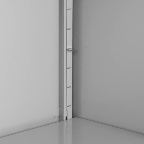 Szafa metalowa biurowa na dokumenty akta z zamkiem na klucz 2-półkowa Szafa metalowa biurowa na dokumenty akta z zamkiem na klucz 2-półkowa