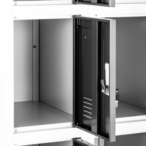 Szafa skrytkowa socjalna śniadaniowa metalowa zamykana na klucz 12 szafek Szafa skrytkowa socjalna śniadaniowa metalowa zamykana na klucz 12 szafek