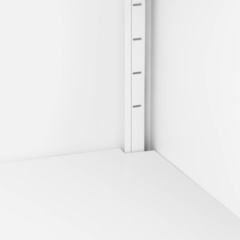 Szafka metalowa biurowa na dokumenty akta z zamkiem na klucz 2-półkowa BIAŁA Szafka metalowa biurowa na dokumenty akta z zamkiem na klucz 2-półkowa BIAŁA