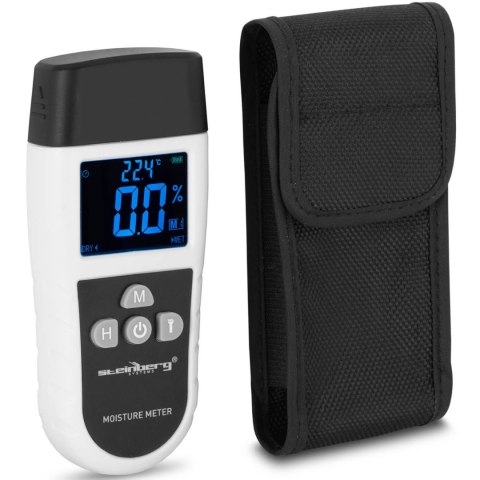 Wilgotnościomierz miernik wilgotności z termometrem elektroniczny do drewna płyt betonu LED 5 - 70 % Wilgotnościomierz miernik wilgotności z termometrem elektroniczny do drewna płyt betonu LED 5 - 70 %