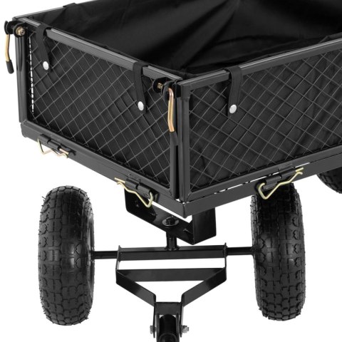 Wózek ogrodowy składany z plandeką do przewożenia ziemii nawozu do 300 kg Wózek ogrodowy składany z plandeką do przewożenia ziemii nawozu do 300 kg