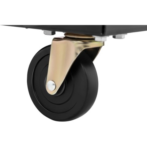 Wózek spawalniczy warsztatowy z miejscem na butlę gazową 3 półkami rączką do 80 kg Wózek spawalniczy warsztatowy z miejscem na butlę gazową 3 półkami rączką do 80 kg