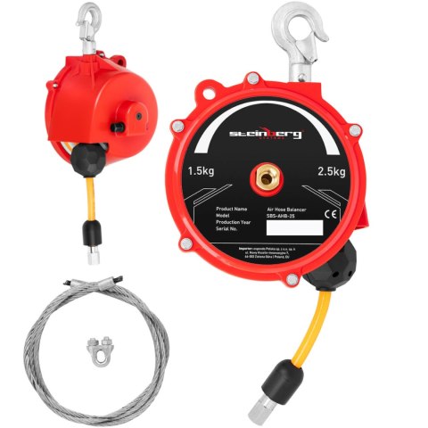 Balanser linkowy odciążnik z wężem pneumatycznym 1,5 - 2,5 kg 1,3 m Balanser linkowy odciążnik z wężem pneumatycznym 1,5 - 2,5 kg 1,3 m