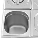 Bemar podgrzewacz do potraw bufet grzewczy 6 x GN 1/6 600 W Bemar podgrzewacz do potraw bufet grzewczy 6 x GN 1/6 600 W