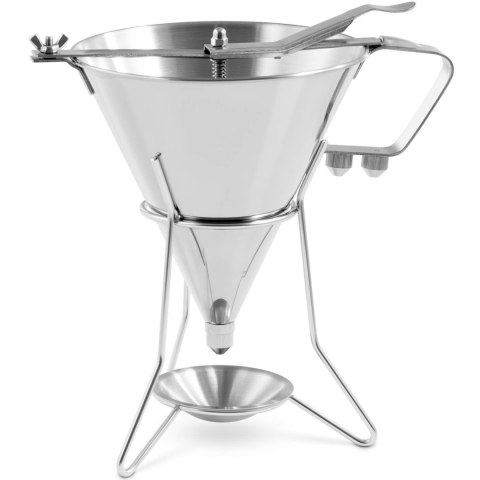 Dozownik pistolet lejek do sosów polew ze stali nierdzewnej + stojak 3 dysze 1.8 l Dozownik pistolet lejek do sosów polew ze stali nierdzewnej + stojak 3 dysze 1.8 l