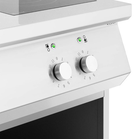 Kuchnia indukcyjna 4 palnikowa wolnostojąca na otwartej podstawie 400 V 17000 W Kuchnia indukcyjna 4 palnikowa wolnostojąca na otwartej podstawie 400 V 17000 W