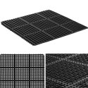 Mata wycieraczka gumowa antypoślizgowa ażurowa 92 x 92 x 1 cm Mata wycieraczka gumowa antypoślizgowa ażurowa 92 x 92 x 1 cm