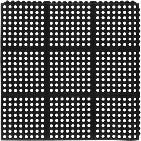 Mata wycieraczka gumowa antypoślizgowa ażurowa 92 x 92 x 1 cm Mata wycieraczka gumowa antypoślizgowa ażurowa 92 x 92 x 1 cm