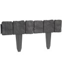 Palisada obrzeże do trawnika imitacja kamienia STONE 2.5m - szara Palisada obrzeże do trawnika imitacja kamienia STONE 2.5m - szara