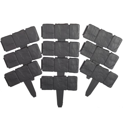 Palisada obrzeże do trawnika imitacja kamienia STONE 2.5m - szara Palisada obrzeże do trawnika imitacja kamienia STONE 2.5m - szara