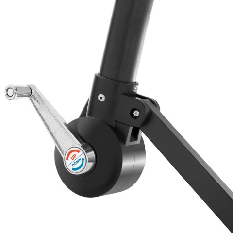 Parasol ogrodowy na wysięgniku okrągły uchylny śr. 300 cm czerwony Parasol ogrodowy na wysięgniku okrągły uchylny śr. 300 cm czerwony