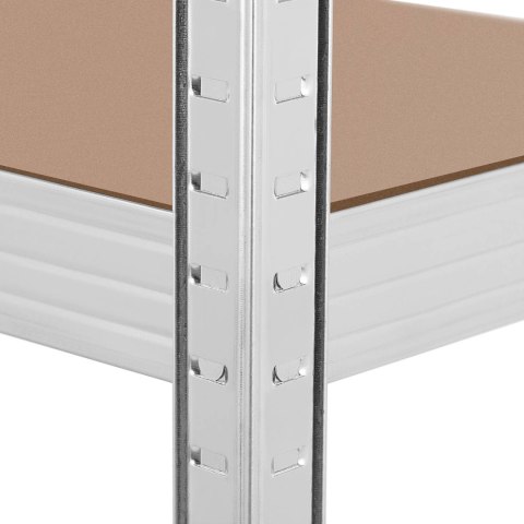 Regał magazynowy metalowy 4 półki 600 kg 160 x 40 x 180 cm szary Regał magazynowy metalowy 4 półki 600 kg 160 x 40 x 180 cm szary