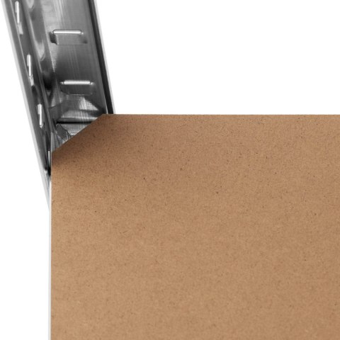 Regał magazynowy metalowy 4 półki 600 kg 160 x 40 x 180 cm szary Regał magazynowy metalowy 4 półki 600 kg 160 x 40 x 180 cm szary