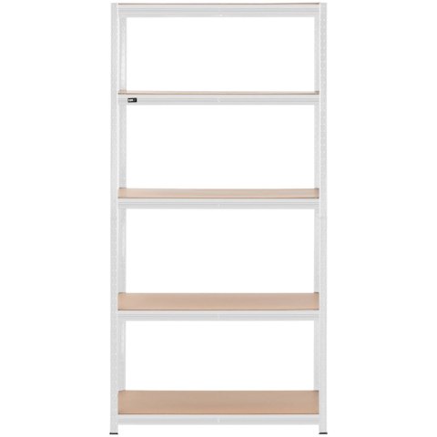 Regał magazynowy metalowy 5 półek 750 kg 100 x 60 x 197 cm szary Regał magazynowy metalowy 5 półek 750 kg 100 x 60 x 197 cm szary