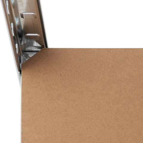 Regał magazynowy metalowy 5 półek 750 kg 120 x 60 x 180 cm szary Regał magazynowy metalowy 5 półek 750 kg 120 x 60 x 180 cm szary