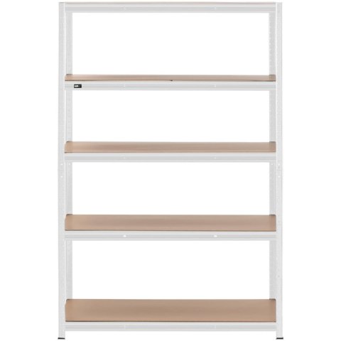 Regał magazynowy metalowy 5 półek 750 kg 120 x 60 x 180 cm szary Regał magazynowy metalowy 5 półek 750 kg 120 x 60 x 180 cm szary