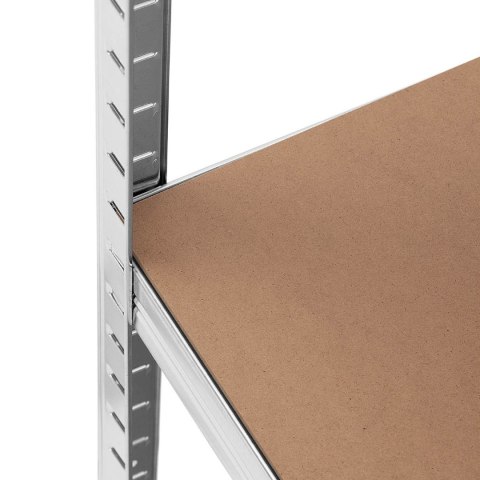 Regał magazynowy metalowy 5 półek 875 kg 90 x 30 x 180 cm szary 2 szt. Regał magazynowy metalowy 5 półek 875 kg 90 x 30 x 180 cm szary 2 szt.